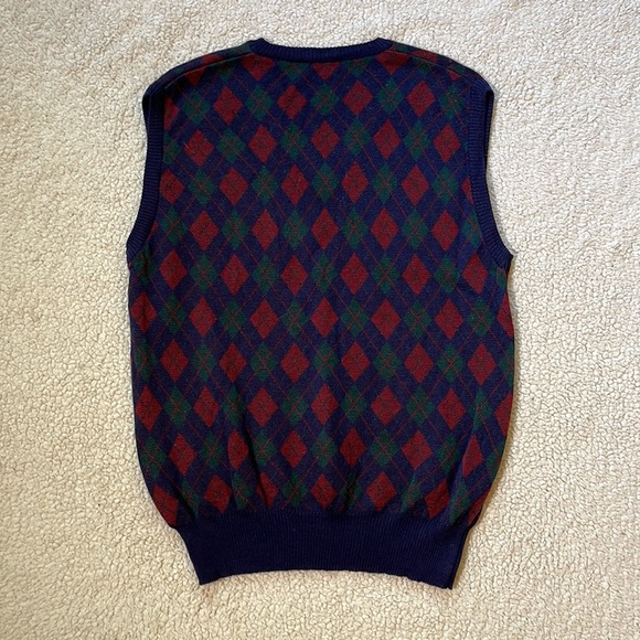 Vintage Lands’ End 100% Wool Sweater Vest - Picture 5 of 5